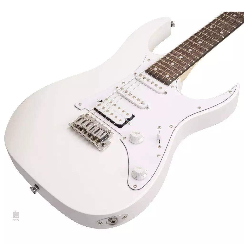 Ibanez GRG140 WH 24 Frets Solid Body Electric Guitar with Tremolo, White - Reco Music Malaysia