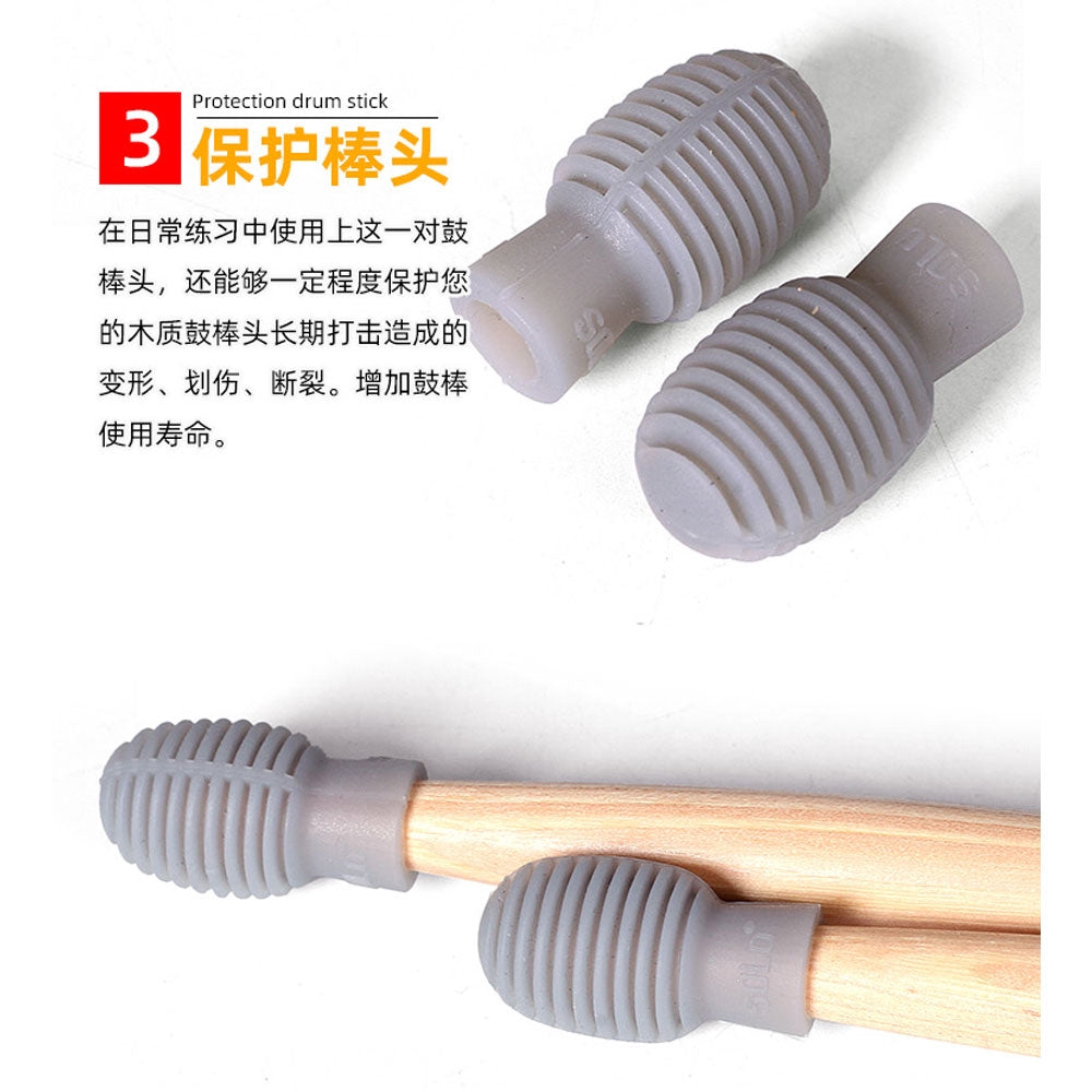 RM Drumstick Silicon Protection Tip Silent Tip for Drum Practice - Reco Music Malaysia