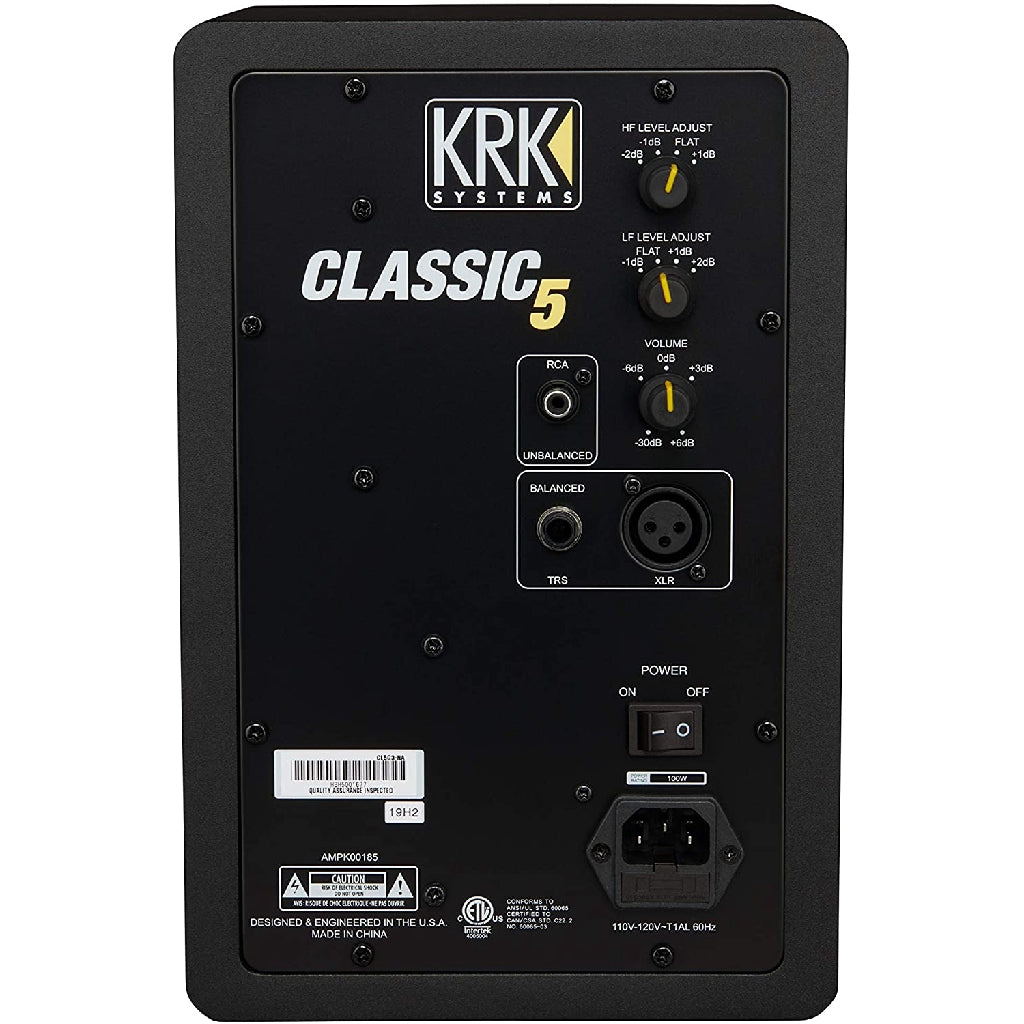 KRK CL5G3 Classic 5 Professional Bi-Amp Powered Studio Monitor - Reco Music Malaysia