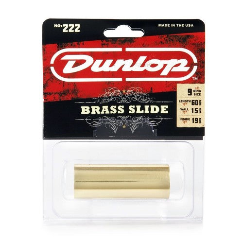 Jim Dunlop 222 Solid Brass Guitar Slide , Medium - Reco Music Malaysia