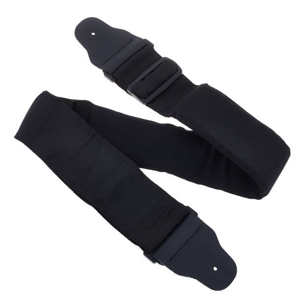 D'Addario Planet Waves Black 3 Inch Wide Padded Polypropylene Bass Guitar Strap - Reco Music Malaysia