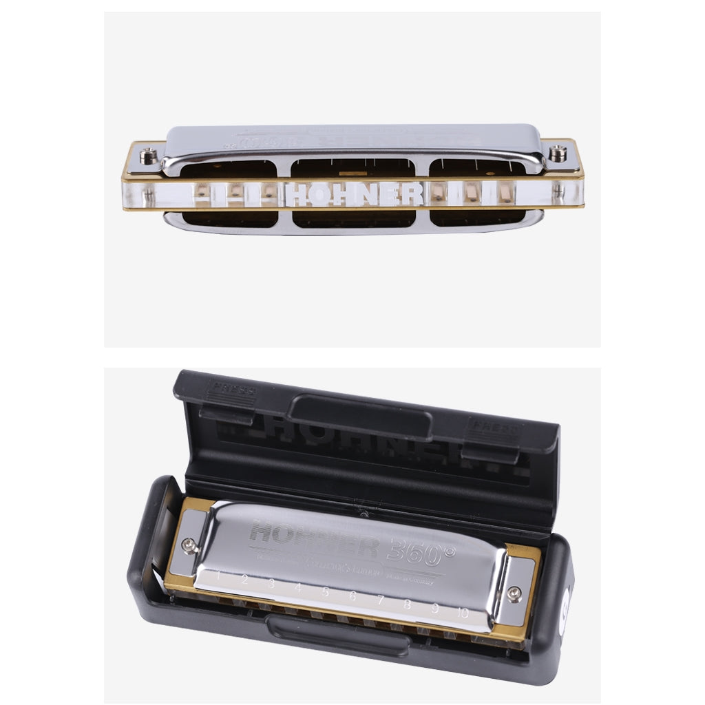 Hohner 360 Collectors Edition 10 Hole Diatonic Harmonica C Key - Reco Music Malaysia