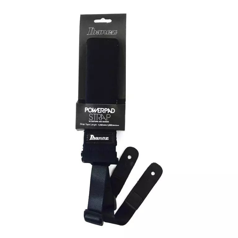 Ibanez GSF50-BK Powerpad Guitar Strap - Black | Reco Music Malaysia