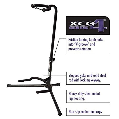 On-Stage Stands XCG-4 Single Tripod Guitar Stand - Reco Music Malaysia