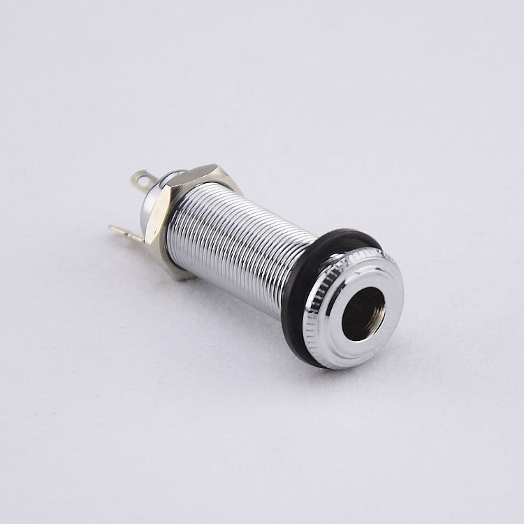 RM 0397-91 CHROME Electric Guitar/Bass Guitar Stereo Long Threaded Output Jack - Reco Music Malaysia