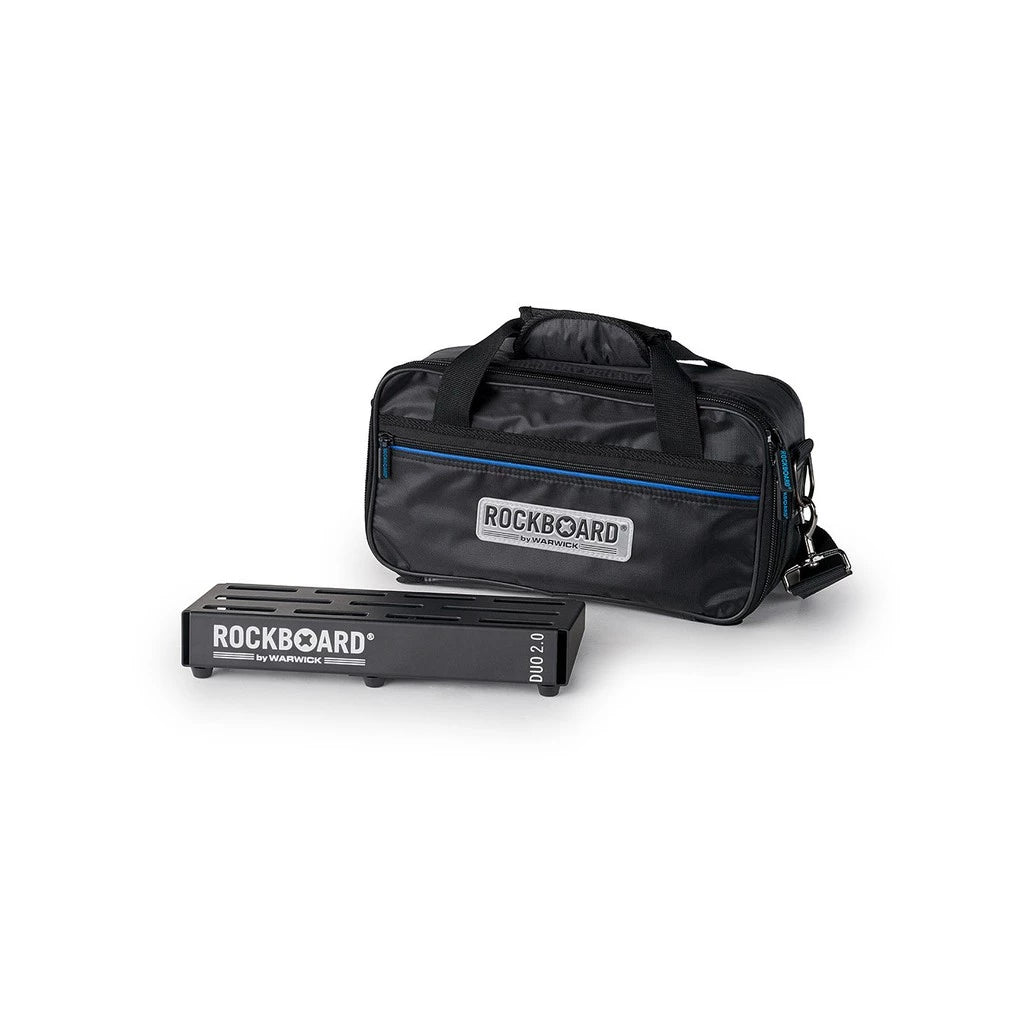 Warwick RockBoard DUO 2.0 31.8cmx14.2cm Guitar Effect Pedal Board Pedalboard with Gig Bag - Reco Music Malaysia