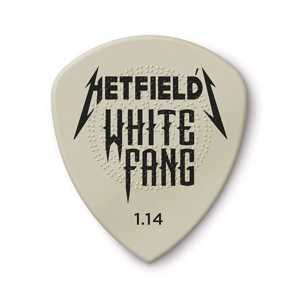 Jim Dunlop PH122P114 James Hetfield White Fang Custom Guitar Pick 1.14mm Guitar Picks Player Pack (6pcs) - Reco Music Malaysia