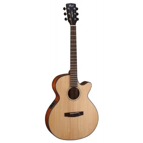 Cort SFX-E-NS Acoustic Electric Guitar With Bag, Natural Satin - Reco Music Malaysia