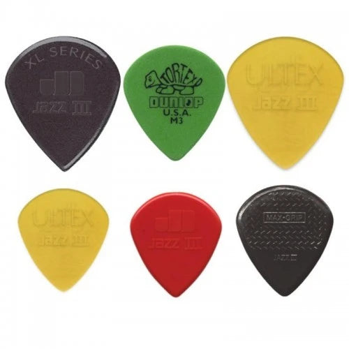 Jim Dunlop PVP103 Jazz III Guitar Picks Variety Pack - Reco Music Malaysia