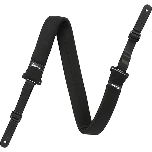 Ibanez GSF50-BK Powerpad Guitar Strap - Black | Reco Music Malaysia