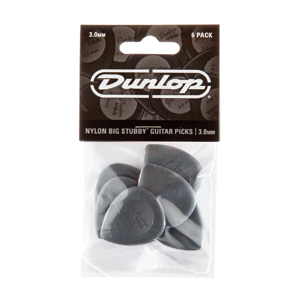 Jim Dunlop 445P3.0 Nylon Big Stubby Guitar Pick 3.0mm Guitar Picks Player Pack - Reco Music Malaysia