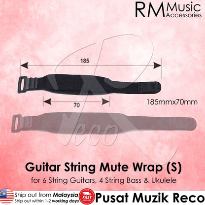 RM RFW Guitar Fret Wrap Fretwrap Muter String Mute Wrap *S & B size available*