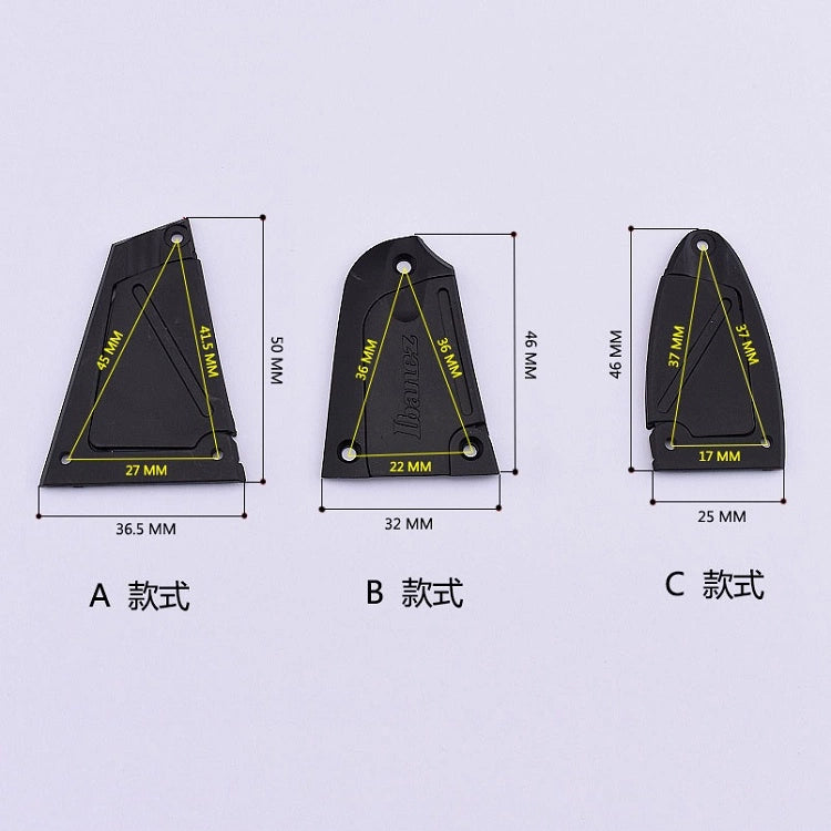 RM GF1263-B Black IBZ Electric Guitar Bass Truss Rod Cover - Reco Music Malaysia