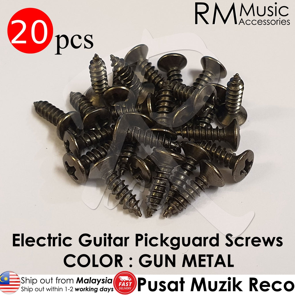 RM W-6-3012-93 Electric Guitar Pickguard Cover Screws Screw 20pcs - Reco Music Malaysia