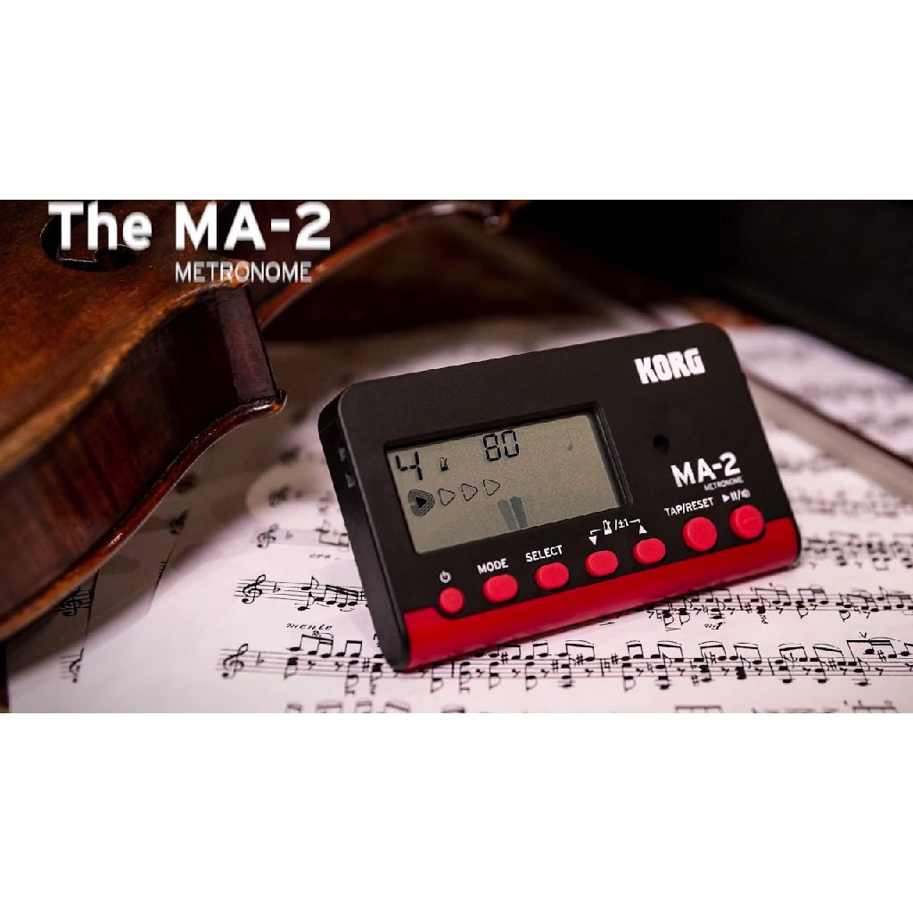 Korg MA2-BKRD Black Red Pocket Orchestra Metronome - Reco Music Malaysia