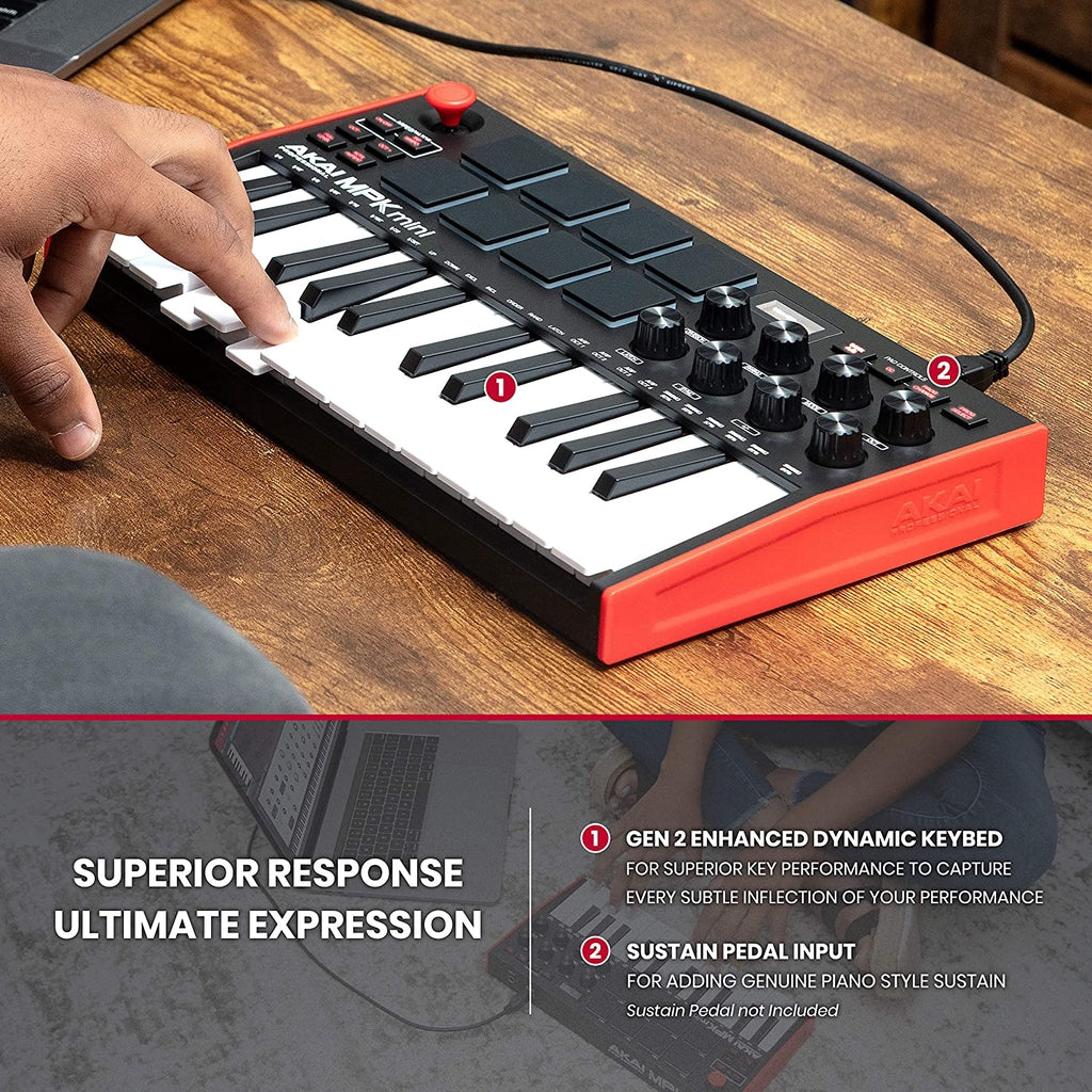 Akai Professional MPK Mini MK3 25 Key USB MIDI Keyboard Controller - Reco Music Malaysia