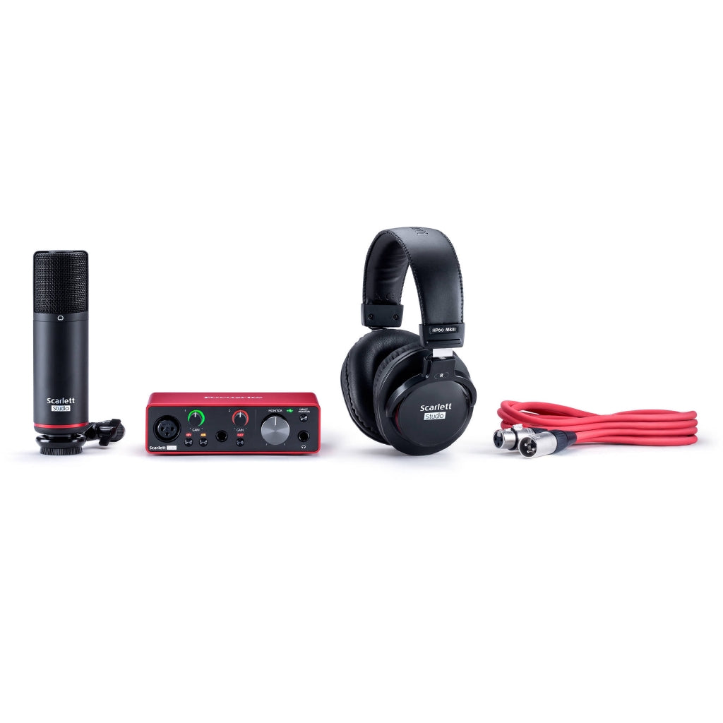 Focusrite Scarlett Solo Studio Pack 3rd Gen USB Audio Interface Recording Bundle | Reco Music Malaysia