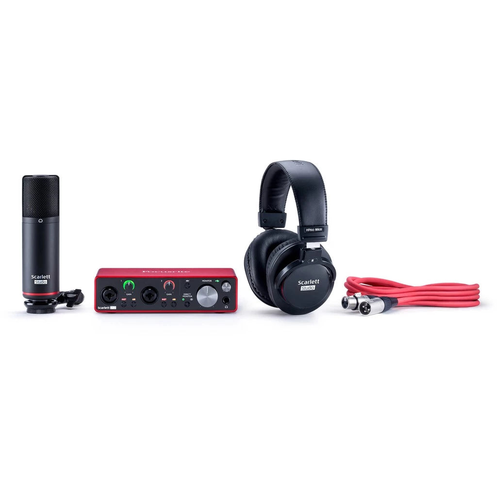 Focusrite Scarlett 2i2 Studio 3rd Gen USB Audio Interface Recording Bundle | Reco Music Malaysia