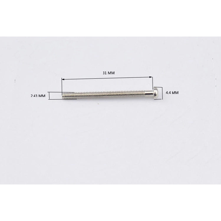 【2pcs】RM GF0348-GD Gold Electric Guitar Humbucker Pickups Height Adjusting Screws with Spring - Reco Music Malaysia