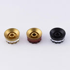 RM GF1368 BK LP Electric Guitar Knurled Speed Knob, Black ( Set Of 4 )