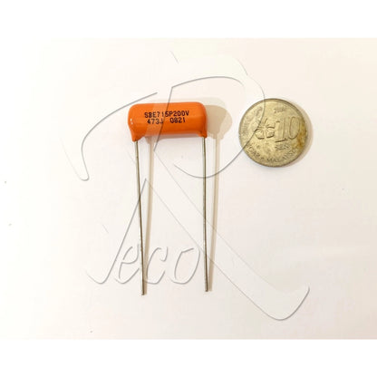 CDE Sprague Guitar Orange Drop Capacitor Tone Caps CDE225P 473K 0.047UF 200V - Reco Music Malaysia