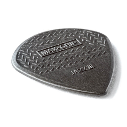 Jim Dunlop 471P3C Carbon Fiber Max Grip Jazz III 1.38mm Guitar Picks Player Pack - Reco Music Malaysia