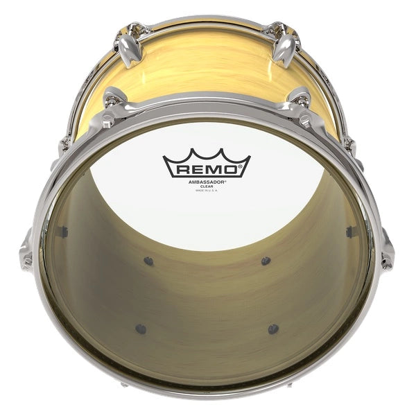 Remo BA-0312-00 Ambassador 12in Clear Tom Drum Head Drum Skin - Reco Music Malaysia