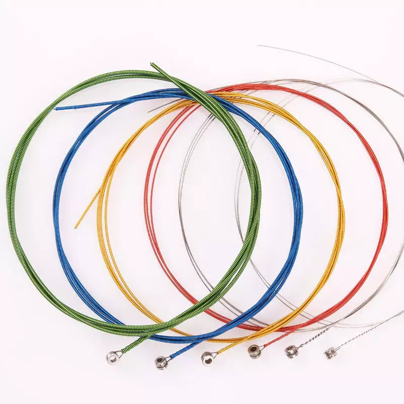 Alice A407C Colorful Steel Acoustic Guitar String Set - Reco Music Malaysia