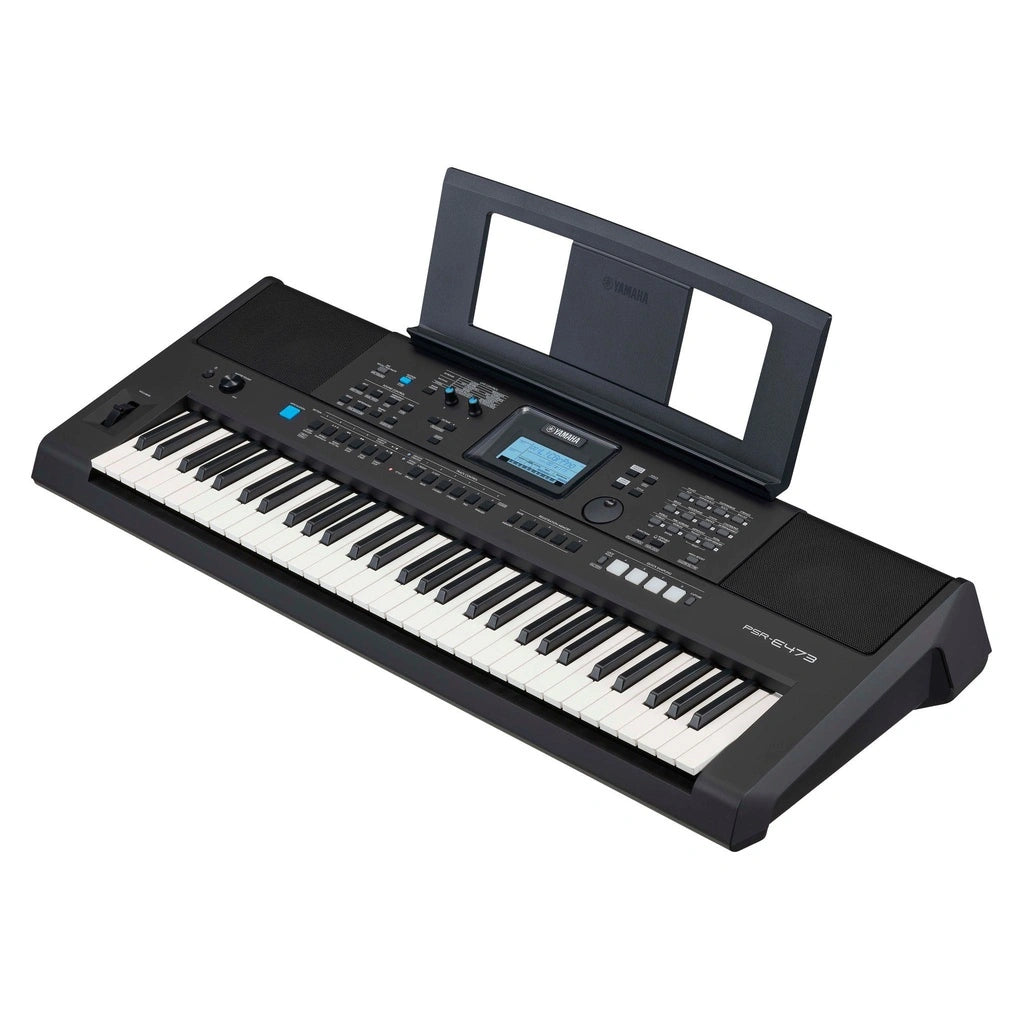 Yamaha PSR-E473 61 Keys Portable Keyboard with Original Adapter & Music Rest - Reco Music Malaysia