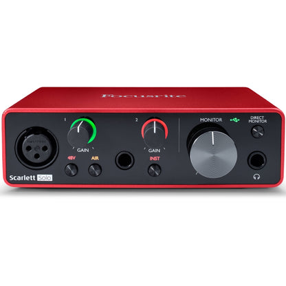 Focusrite Scarlett Solo 3RD GEN USB-C Audio Interface with Pro Tools | Reco Music Malaysia