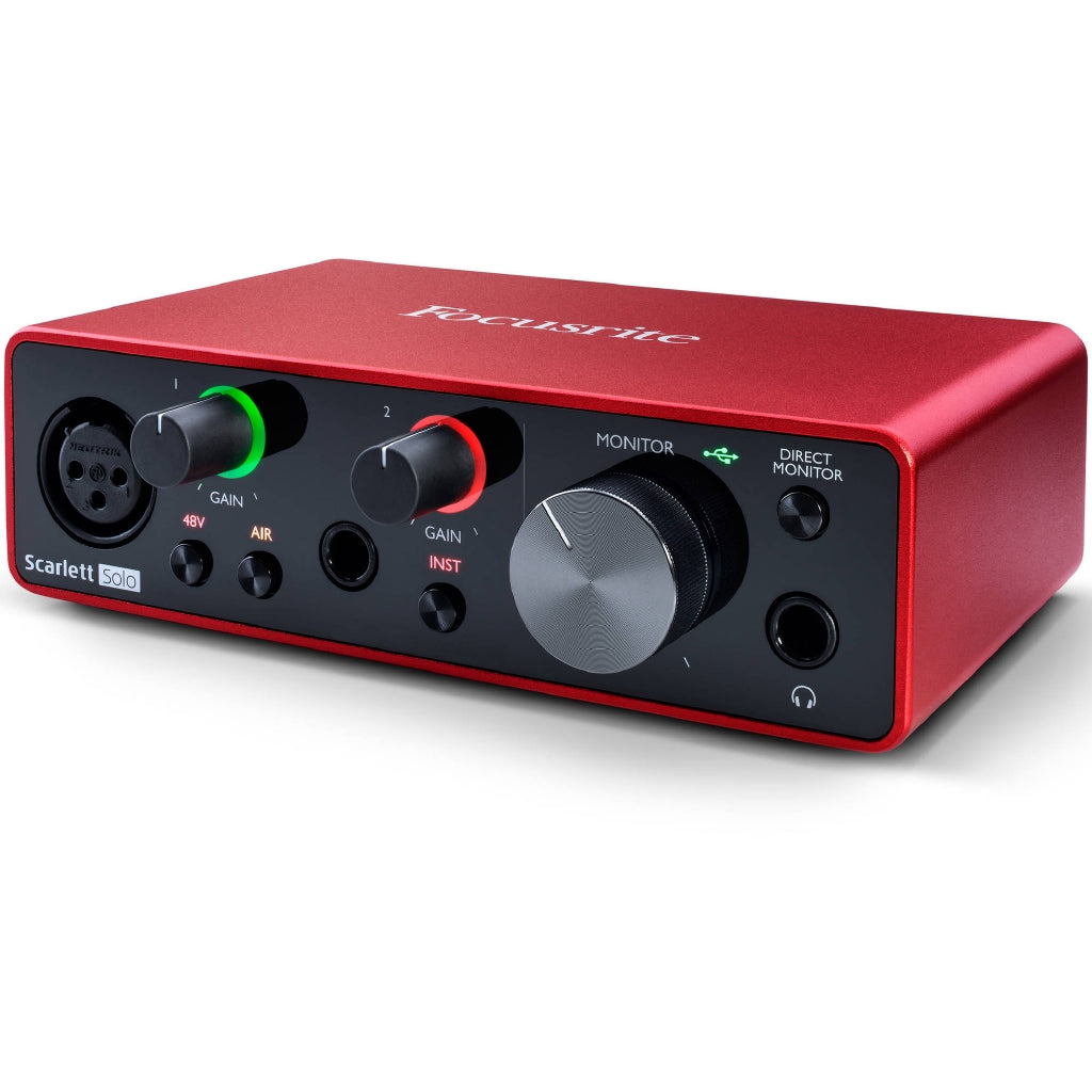 Focusrite Scarlett Solo 3RD GEN USB-C Audio Interface with Pro Tools | Reco Music Malaysia