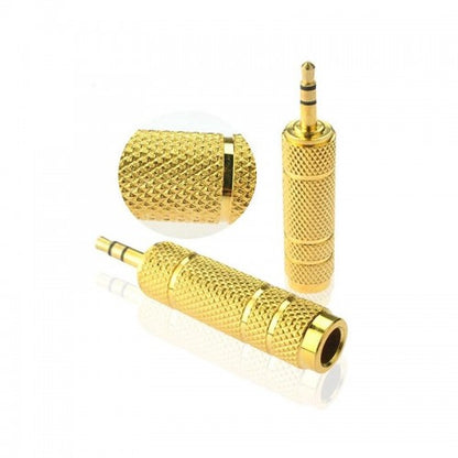 RM RJBS Gold Plated 3.5mm to 6.5mm Audio Jack Converter - Reco Music Malaysia