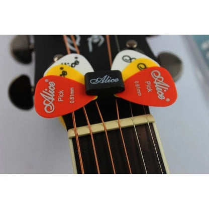 Alice A010CP Guitar Headstock Rubber Pick Holder Set - Reco Music Malaysia