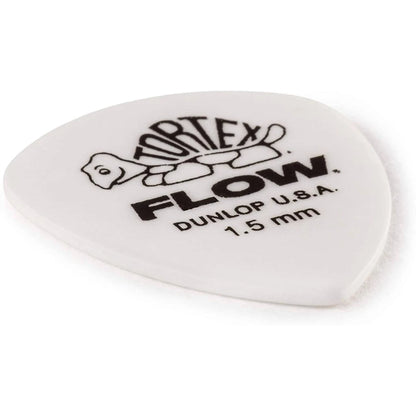 Jim Dunlop 558P150 Tortex Flow Standard 1.50mm Guitar Picks Player Pack, White (12pcs) - Reco Music Malaysia