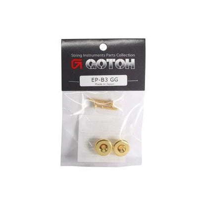 Gotoh EP-B3 GG Large / Oversized Guitar Strap Buttons Pin Set of 2 (Gold) - Reco Music Malaysia