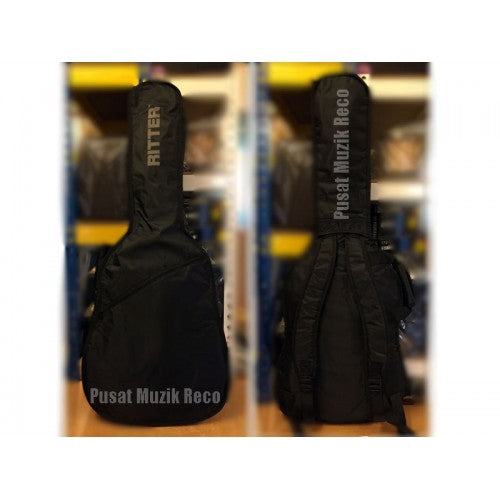 Ritter HG300D Dreadnaught Acoustic Guitar Bag, Black - Reco Music Malaysia