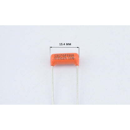 CDE Sprague CDE715P 153J 0.0155UF 200V Guitar Orange Drop Capacitor Tone Caps - Reco Music Malaysia