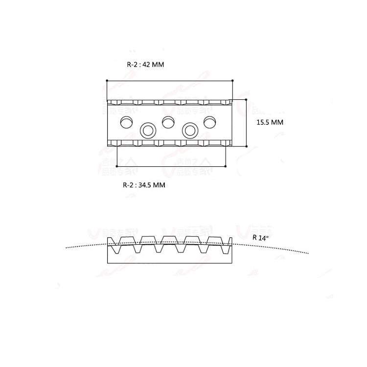 RM GF1184-R2-CR 42mm Chrome Floyd Rose String Locking Nut Replacement Part - Reco Music Malaysia