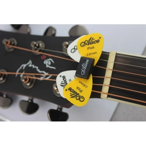 Alice A010CP Guitar Headstock Rubber Pick Holder Set - Reco Music Malaysia