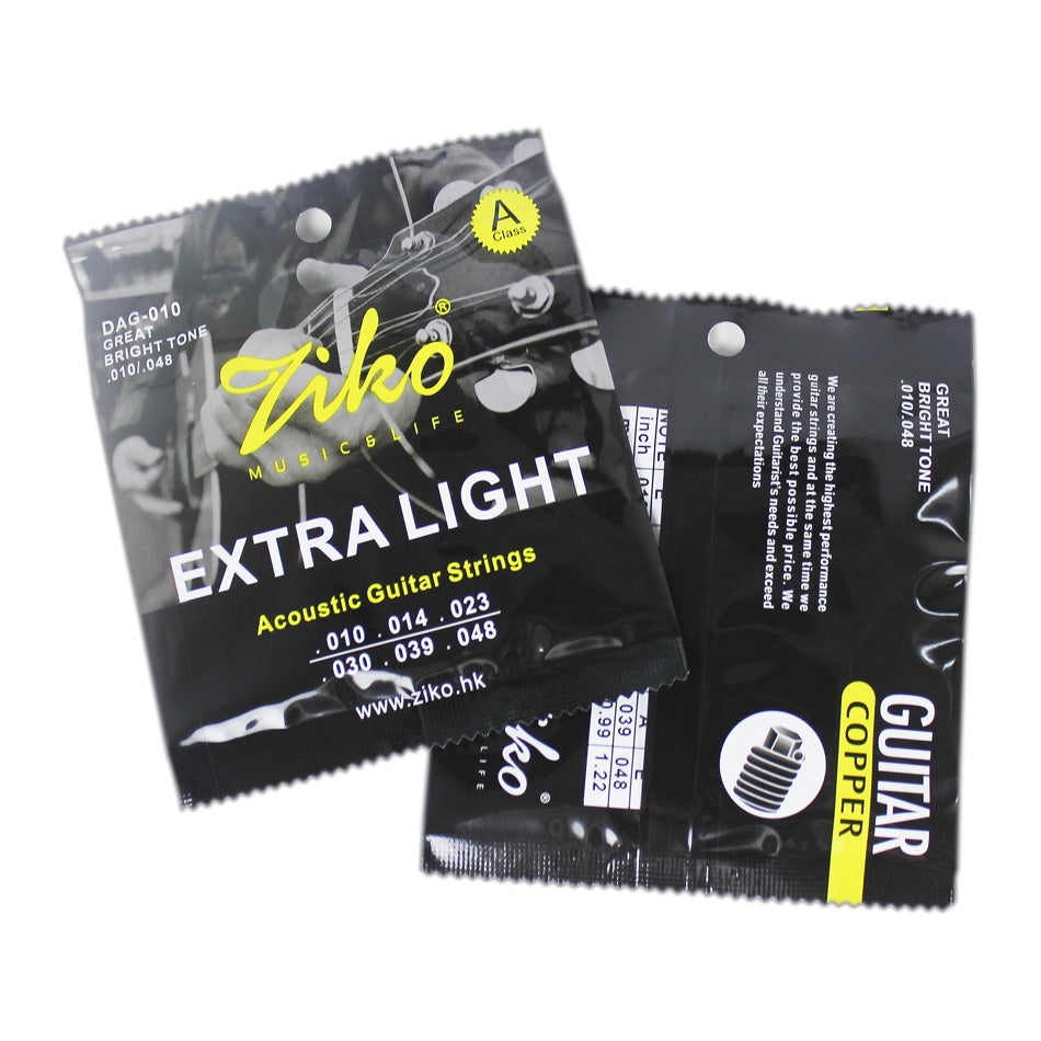 Ziko DAG-010 Acoustic Guitar String 1048 Extra Light - Reco Music Malaysia