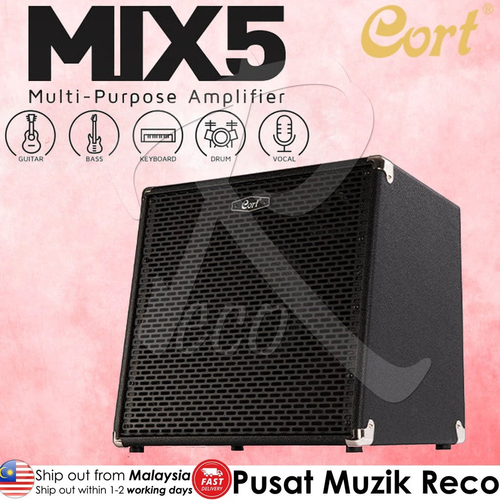 Cort MIX5 150W 5-channel Multi-Purpose Amplifier - Reco Music Malaysia