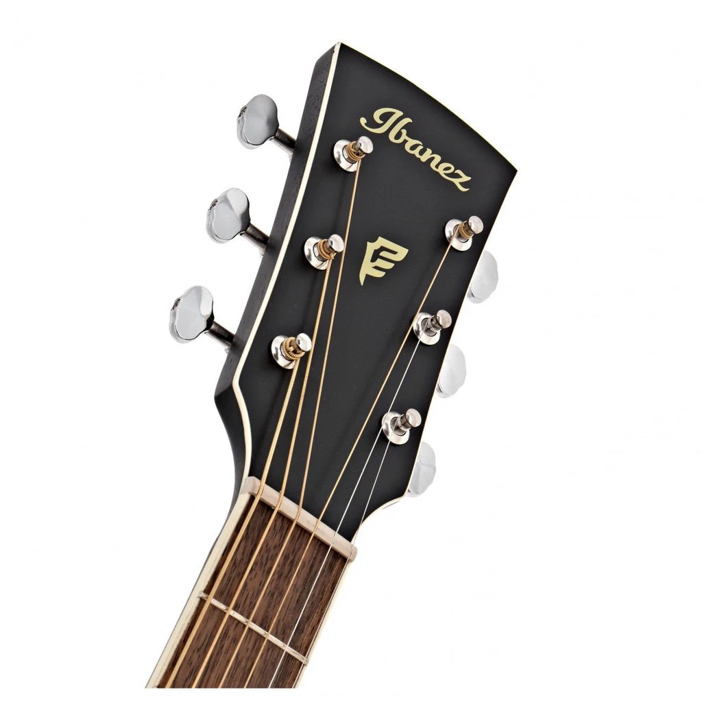 Ibanez PC14MHCE WK Weathered Black Open Pore Slim Body Acoustic-Electric Guitar - Reco Music Malaysia