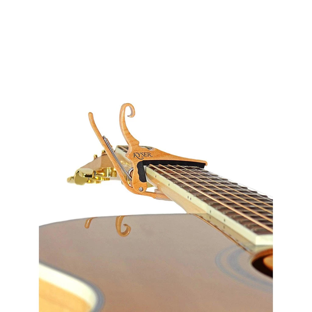 Kyser KG6MA Quick Change Acoustic Guitar Capo Maple Design - Reco Music Malaysia