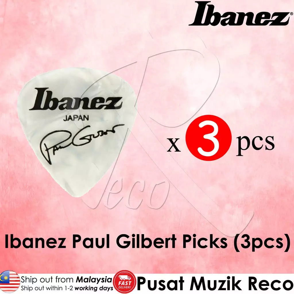 Ibanez B1000PG Paul Gilbert Signature Guitar Picks (3pcs) (Red, Blue, Black) - Reco Music Malaysia