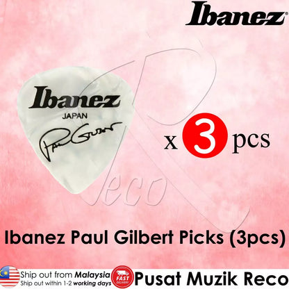 Ibanez B1000PG Paul Gilbert Signature Guitar Picks (3pcs) (Red, Blue, Black) - Reco Music Malaysia