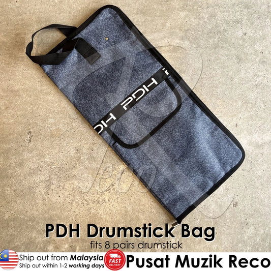 PDH ADS Drumstick Bag Drum Sticks Bag Beg Kayu Drum - Hold 8 pairs - Reco Music Malaysia