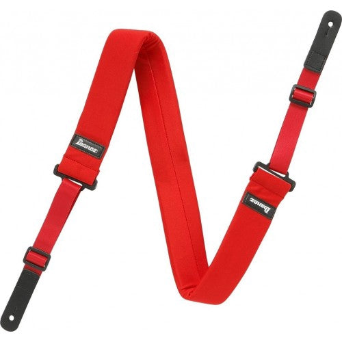 Ibanez GSF50-RD Powerpad Guitar Strap - Red | Reco Music Malaysia