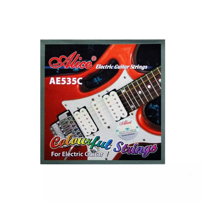 Alice AE535C Colorful Steel Electric Guitar Strings Set - Reco Music Malaysia