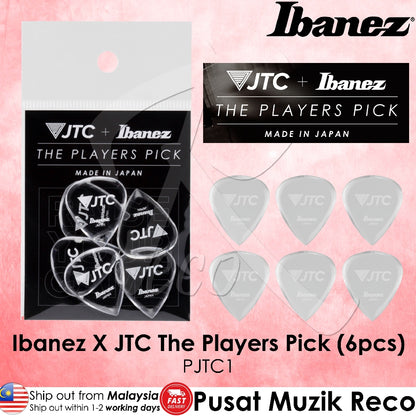 Ibanez & JTC Guitar JTC1 THE PLAYERS PICK Guitar PIcks 6pcs (Made in Japan) - Reco Music Malaysia