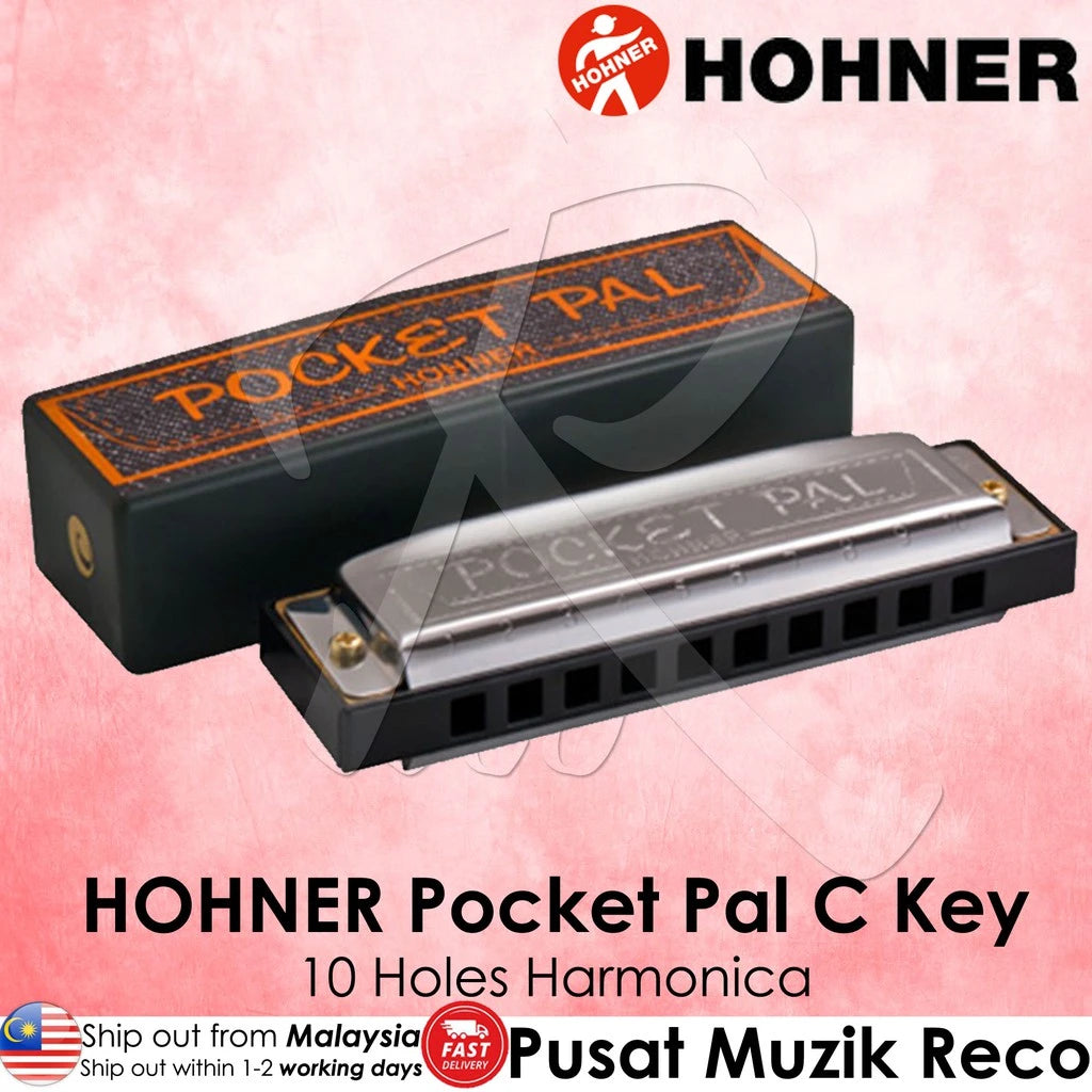 Hohner Pocket Pal Harmonica 10 Holes C Key | Reco Music Malaysia